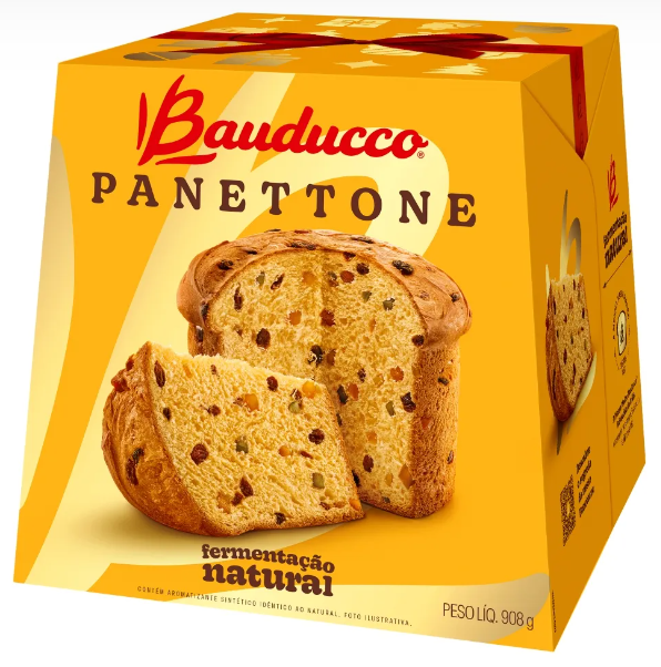 Panettone Bauducco 908g | 6 unidades