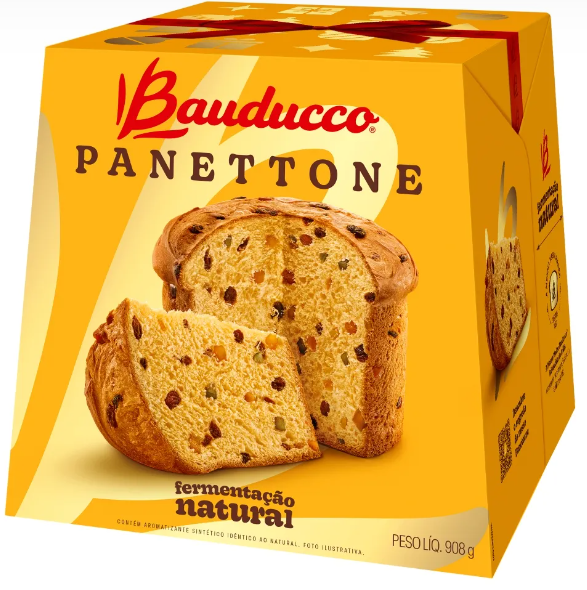 Panettone Bauducco 908g | 12 unidades