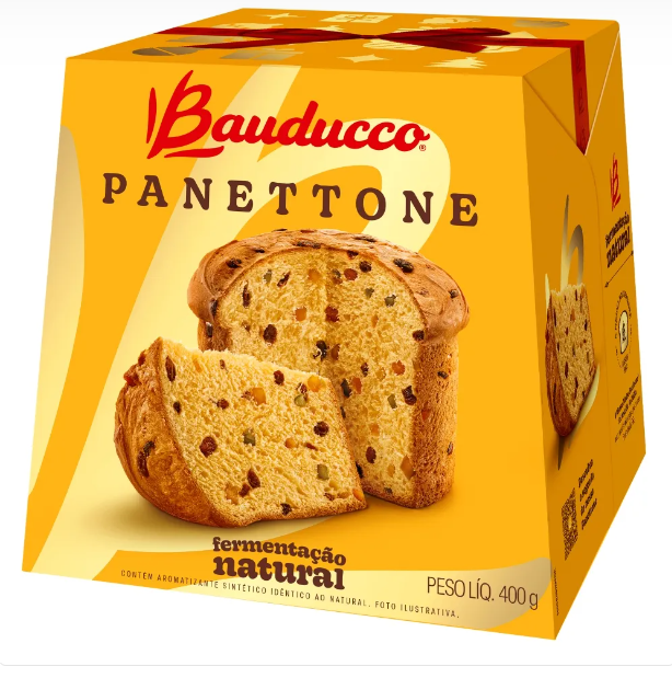 Panettone Bauducco 400g | 18 unidades