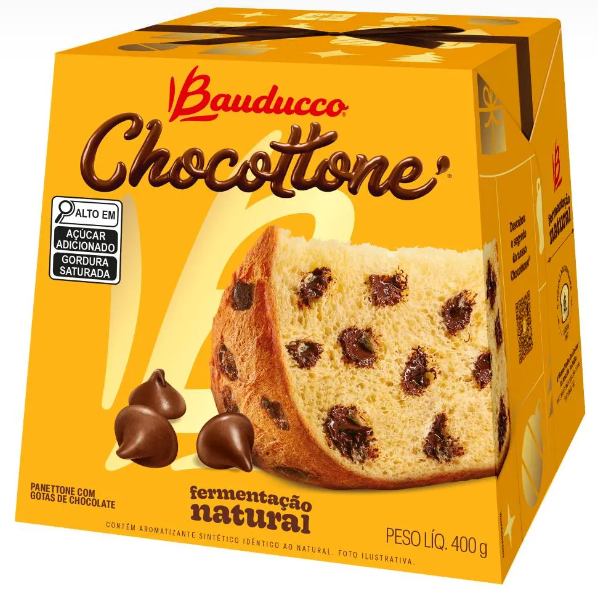 Chocottone Bauducco 400g | 18 unidades