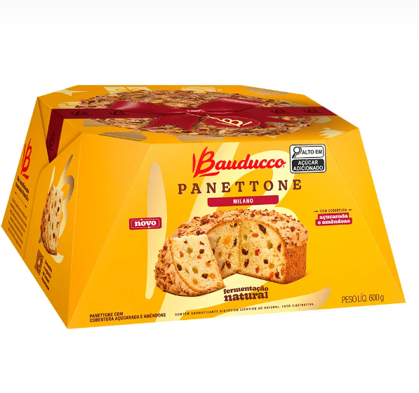 Panettone Milano Bauducco 600g | 6 unidades