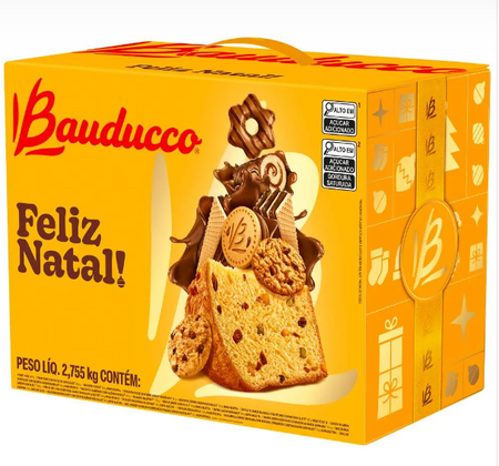 Cesta de Natal Grande Bauducco | 3 unidades