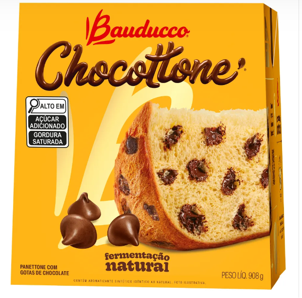 Chocottone Bauducco 908g | 6 unidades